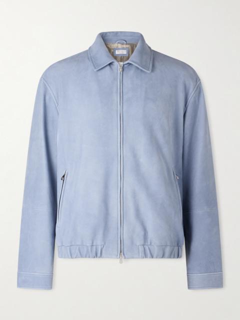 Brunello Cucinelli Suede Blouson Jacket