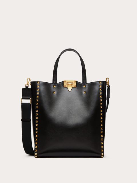 Valentino ROCKSTUD TOTE BAG IN GRAINY CALFSKIN