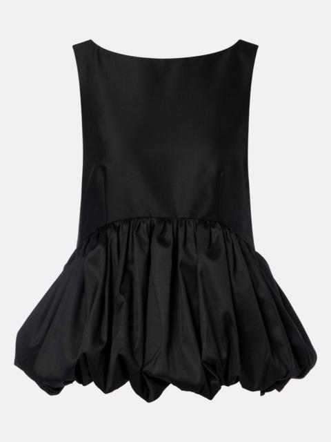 RÓHE Peplum wool and silk top