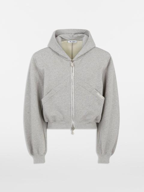 THE ATTICO MELANGE GREY SWEATSHIRT