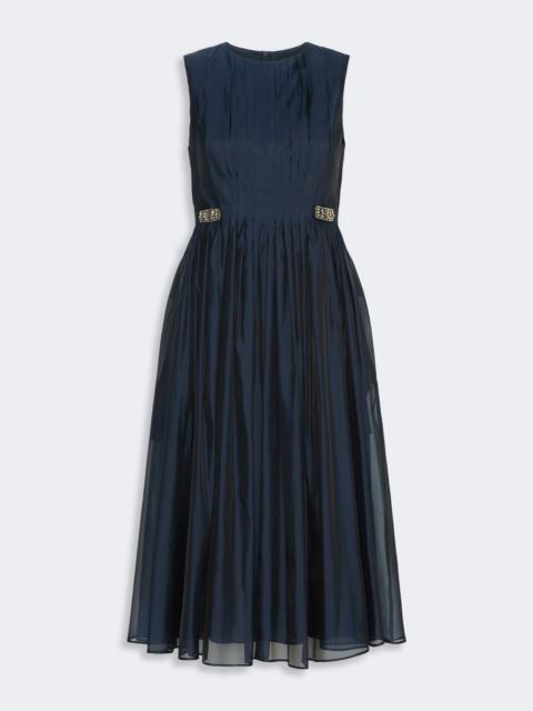 Max Mara WALLY Fit-and-flare organza dress - ULTRAMARINE