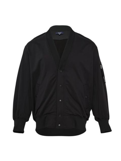 Comme des Garçons Homme Black Cotton Blend Button Cardigan