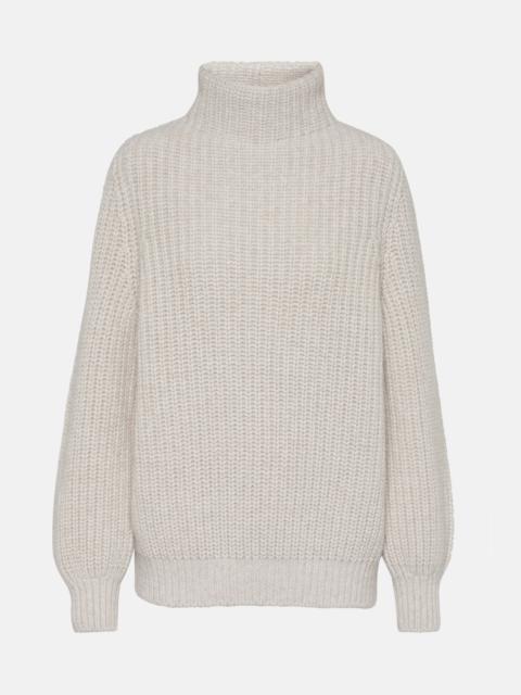 Oversized cashmere turtleneck sweater