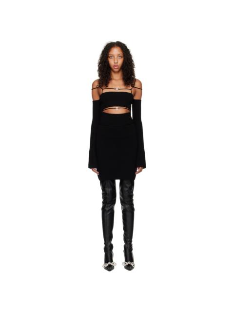 MACH & MACH Black Stormi Minidress