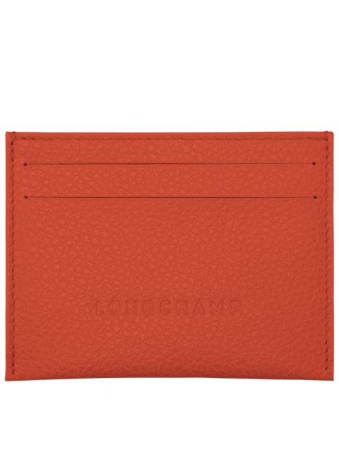 Le Foulonné Cardholder Paprika - Leather