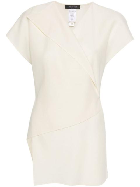FABIANA FILIPPI V-neck wrap blouse