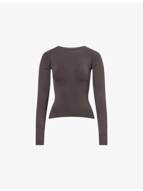 ADANOLA Seamless Long-Sleeve Workout Top