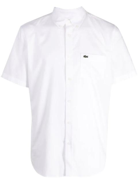 LACOSTE LACOSTE Short Sleeve Woven Shirt White