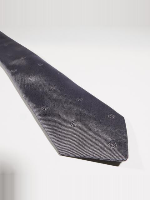 GUCCI Double G silk jacquard tie