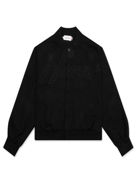 HONOR THE GIFT NYLON BOMBER JACKET - BLACK