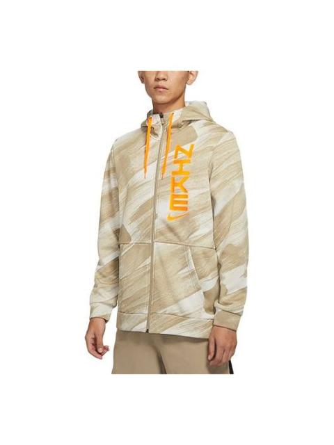 Nike Nike Therma-FIT Sport Clash Full-length zipper Cardigan Training hooded track Jacket Khaki DD1891-24