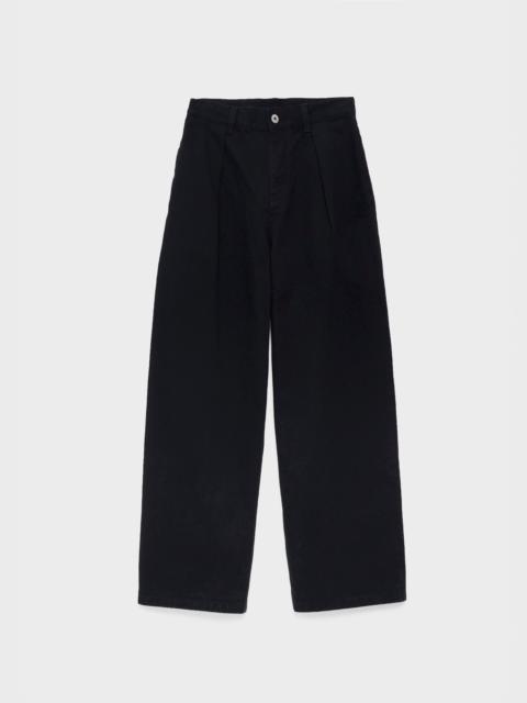 JW Anderson MENS SINGLE PLEAT TROUSERS IN BLACK