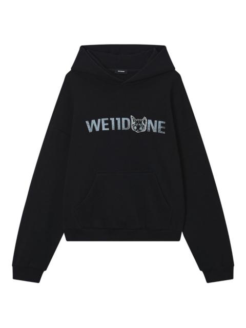We11done logo-print hoodie