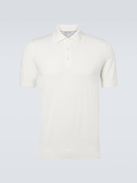 Brunello Cucinelli Cotton piqué polo shirt