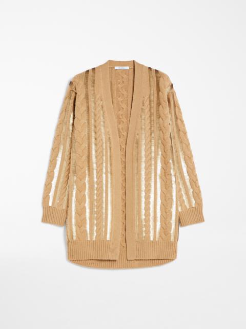 Max Mara MIRCO Wool and cashmere cardigan with sequins