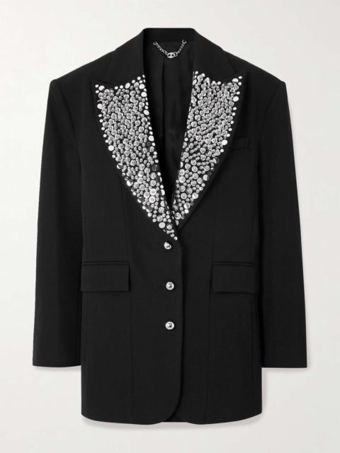 rabanne Studded grain de poudre wool blazer Black