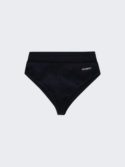 VETEMENTS Jersey Hot Shorts Navy