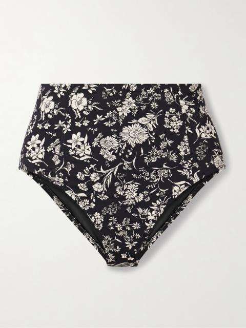 ULLA JOHNSON Zahara Floral-print Bikini Briefs