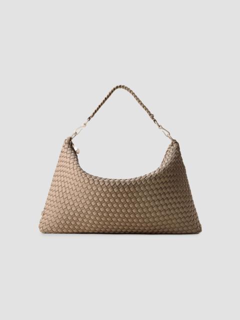 NAGHEDI Women's Porto Medium Half-Moon Shoulder Bag - Cashmere