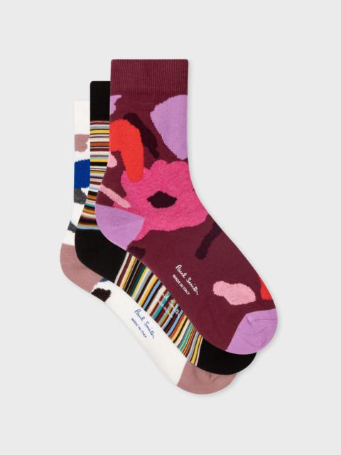 Paul Smith 'Rug' & 'Signature Stripe' Socks Three Pack