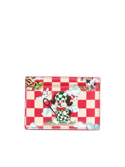 KENZO graphic leather cardholder