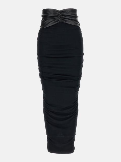 THE ANDAMANE Draped midi skirt