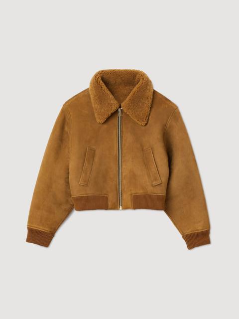 Sandro Shearling bomber