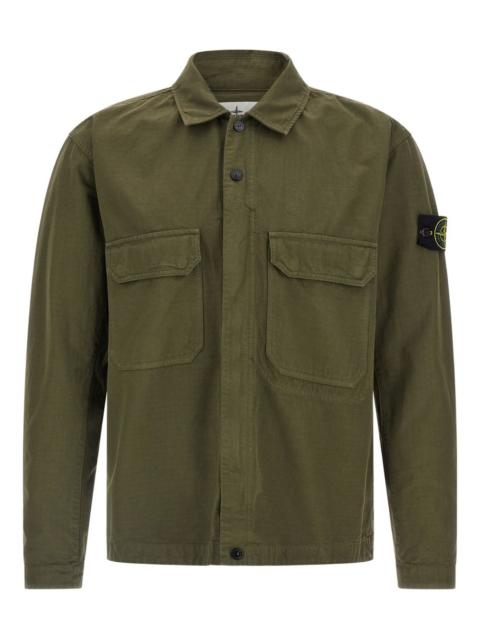 Stone Island snap-button-fastening overshirt