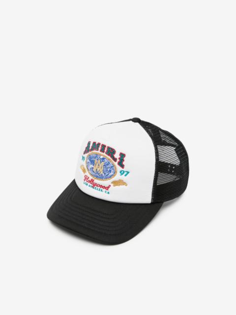 AMIRI embroidered mesh-panel trucker cap