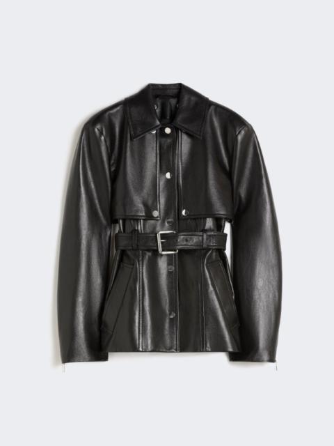 Sportmax Nappa leather two-piece jacket - black