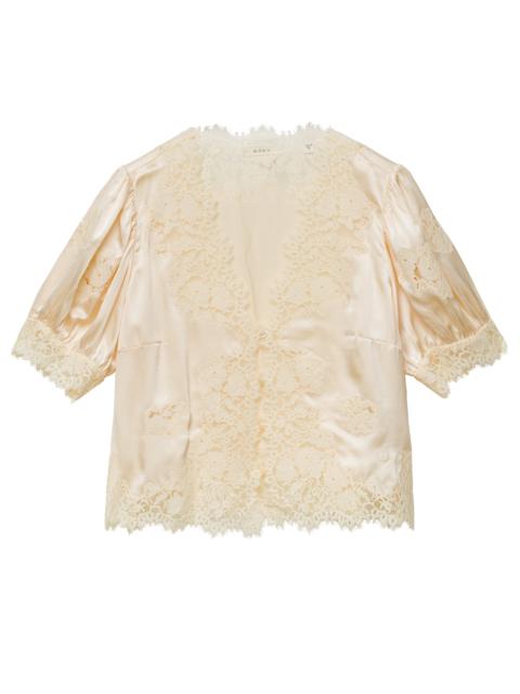 DÔEN IDELLA SILK SATIN TOP