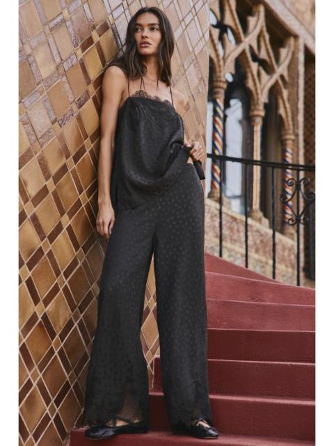 FREE PEOPLE Satin Sightseer Pant Set