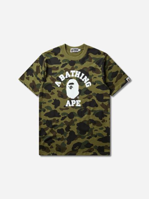 A BATHING APE® Men's 1st Camo College T-Shirt Green