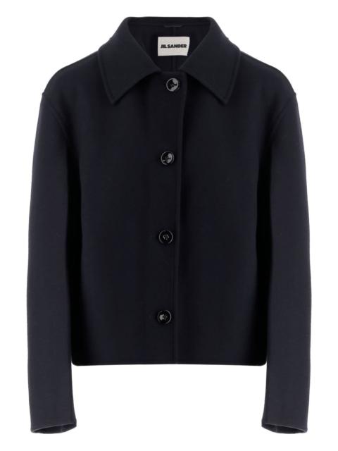 Jil Sander button-fastening wool coat