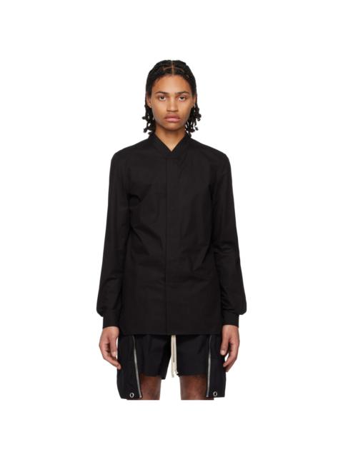 Rick Owens Snap Collar Faun Shirt | labelsfashion | REVERSIBLE