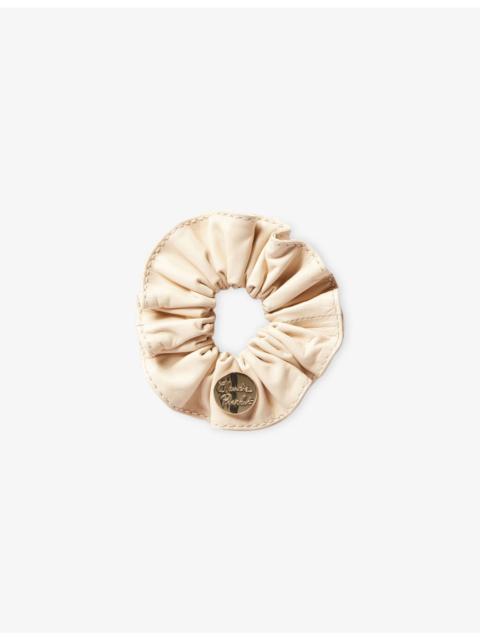 Claudie Pierlot Brand-Plaque Leather Hair Scrunchie