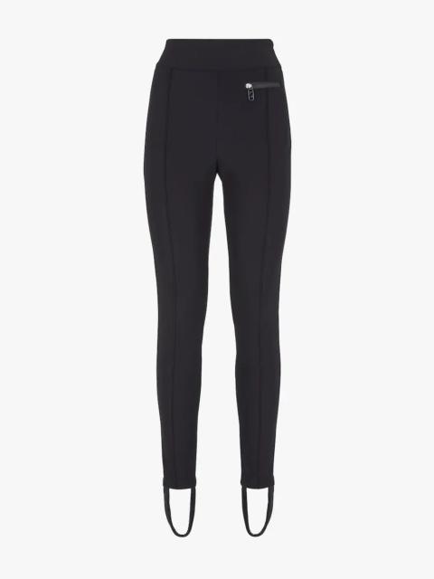 FENDI Black tech fabric leggings