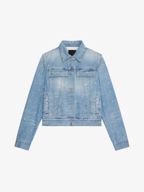 Givenchy SLIM FIT JACKET IN EMBROIDERED DENIM