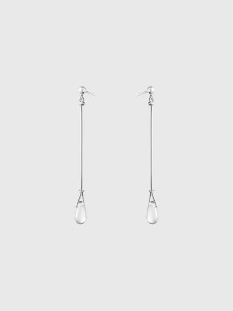 THE FOLD Sterling Silver And Rock Crystal Vivianna Torun Earrings