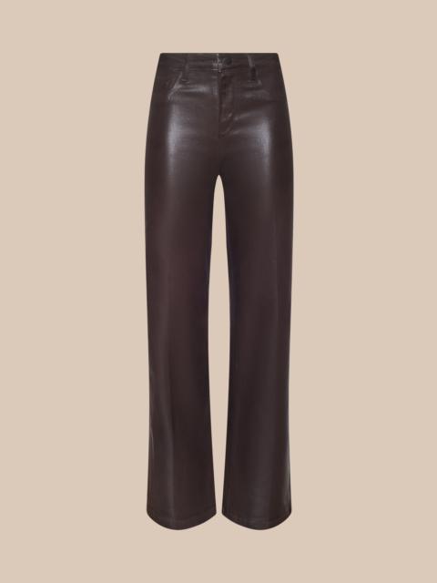L'AGENCE Clayton Coated Wide-Leg Jean