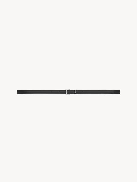 SAINT LAURENT CASSANDRE EXTRA THIN BELT IN SMOOTH LEATHER