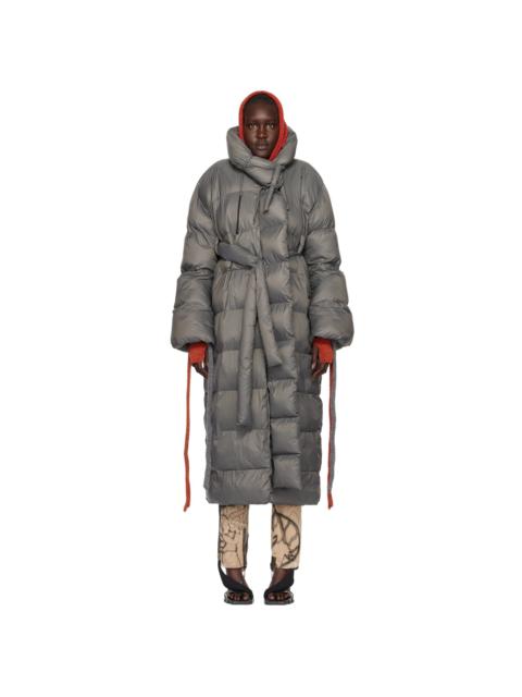 OTTOLINGER Gray Laced Puffer Coat