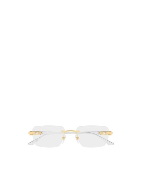 Cartier rimless rectangle-frame glasses