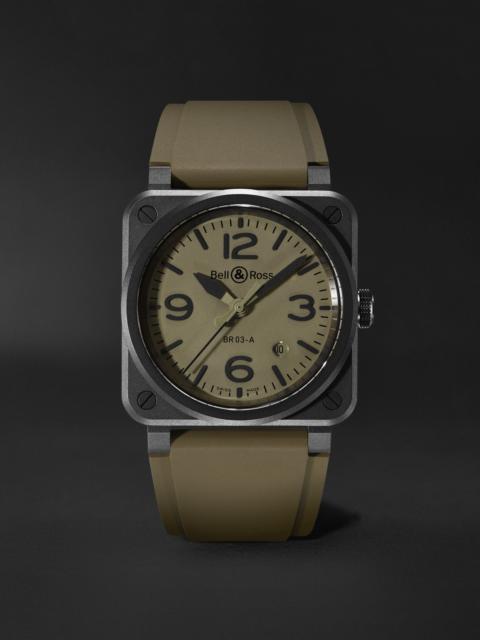 Bell & Ross BR 03 Automatic Ceramic Watch, Ref. BR03A-MIL-CE/SRB