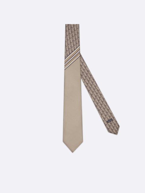 Striped Dior Oblique Tie