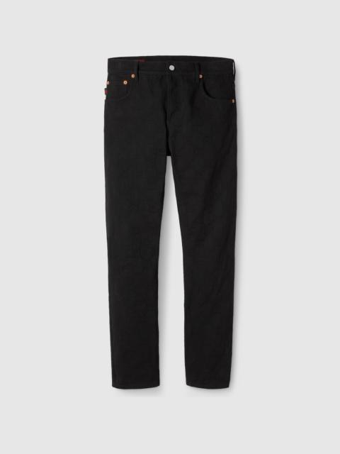 GG denim jacquard pant