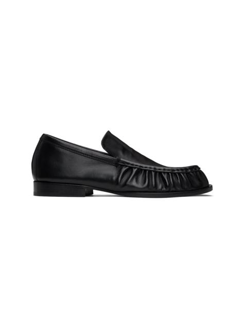 Dries Van Noten Black Leather Loafers