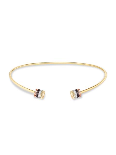 Boucheron Women's Quatre Classique Tri-Tone 18K Gold & 0.60 TCW Diamond Collar Necklace - Yellow Gold