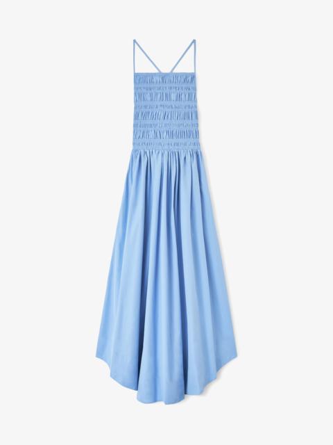 GANNI DRESS IN BLUE POPLIN