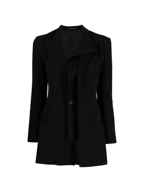 Yohji Yamamoto layered blazer jacket